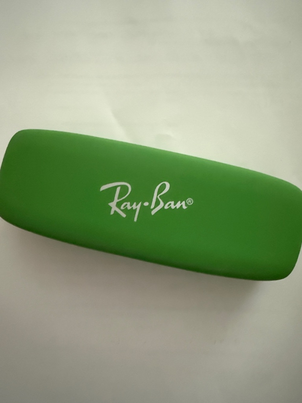 Ray-Ban kids Green Hard Sunglasses Glasses Case with White Logo